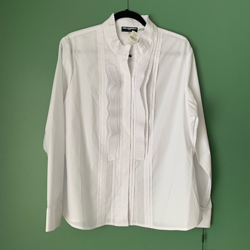Karl Lagerfeld Paris Button Down Dress Shirt NWT